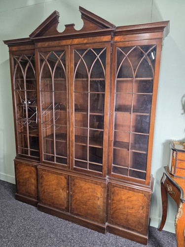 Large inlaid breakfront - large,