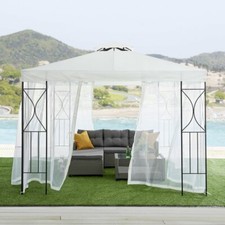 Dakota Fields Fairholme 3m x 3m Metal Patio Gazebo Durable Outdoor Structure