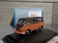 VW T1 - Samba Bus - Camper -  Red /Brown, Model Cars, Oxford Diecast