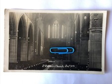 St Oswalds Church Small Heath Birmingham Internal View Posted 1908 RPPC