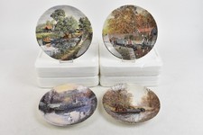 Wedgwood Danbury Mint China Plates x 4 Collectable Michael Herring Boxed