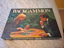 Vintage Backgammon Set by Michael Stanfield With Wooden Pieces - With Book