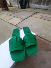 ZARA Green Rubber Slip On