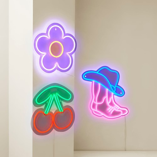 Neon wall lights - wall, integrated