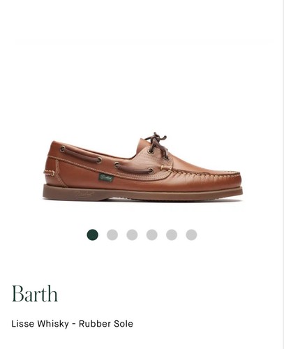 Paraboot barth boat shoe - boat, tan