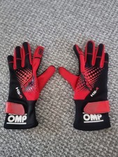 OMP KS-4 Karting Gloves Red And Black  Size XS