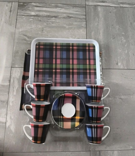 Turkish tartan coffee set - turkish, 6