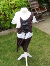 VICTORIAN POOR MAID DRESSING UP OUTFIT COSTUME WITH MOP CAP AGE 5 - 6  YEARS