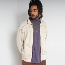 Osaka Tiger Womens Full Zip Sweatshirt Jacket Beige - Size Large L (H13)