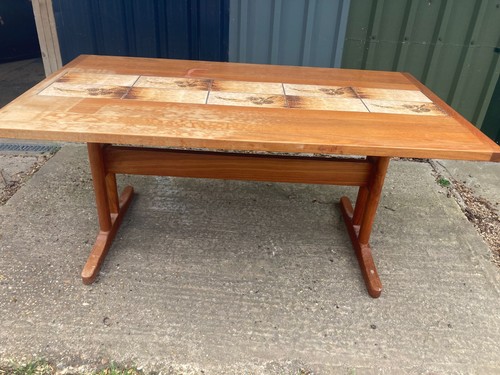 Teak dining refectory table - teak,