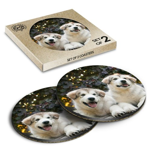 Boxed round coasters - x,