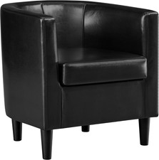 Leather tub chair - tub, chair,
