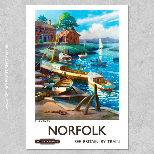 Norfolk blakeney poster - norfolk,