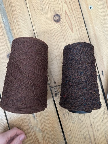 Yarn cones solid brown - yarn,