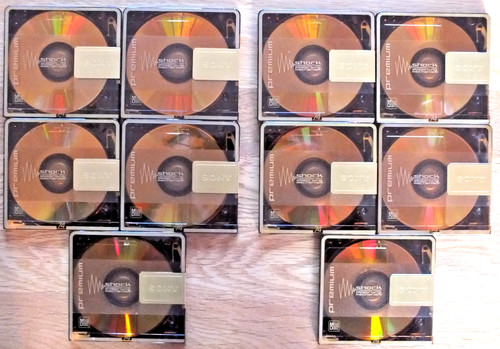 Sony gold premium minidiscs - gold,