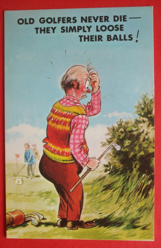 Bamforth comic golf course old - comic,