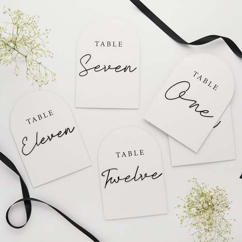 White black wedding table - white,
