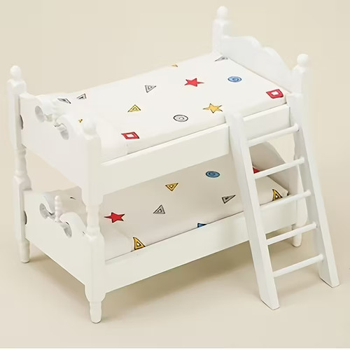 Dolls house bunk beds white - dolls,