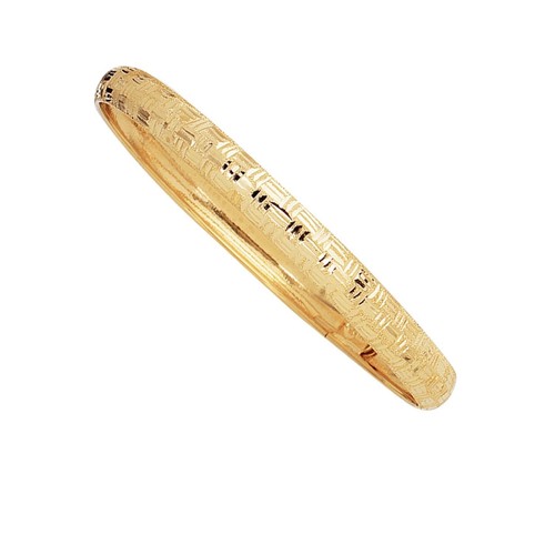 Greek key textured diamond - key,