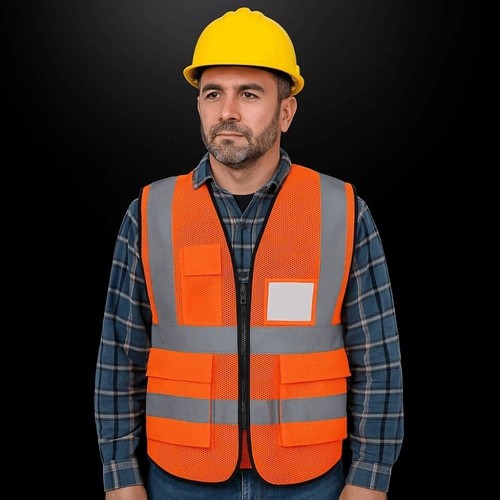 Yellow orange vis mesh - vis, vest