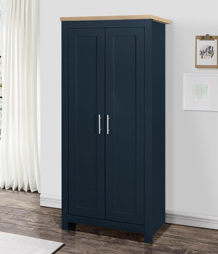 Blue oak finish - blue,oak, wood