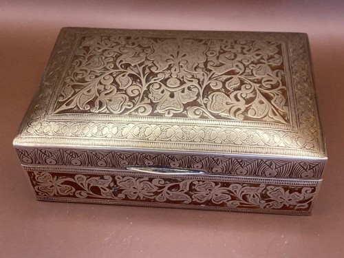 Vintage indian brass enamel - vintage,