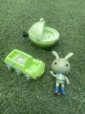 Octonauts Figure Rare Tweak Green Bunny & Roll Along Vehicles Rare Magazine Toys