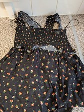 Topshop Women's Black Floral