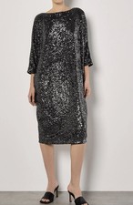 Apricot Sequins Cocoon Fully