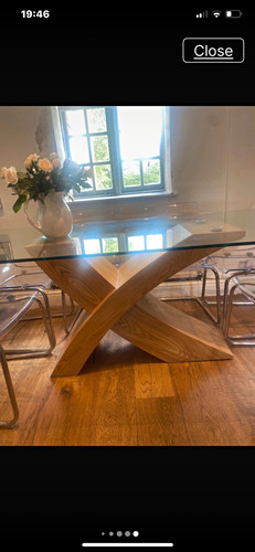 Piece glass top rectangular - 5,