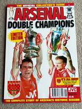 1997-98 Arsenal Double Champions, The Official Collector's Issue Excellent cond'