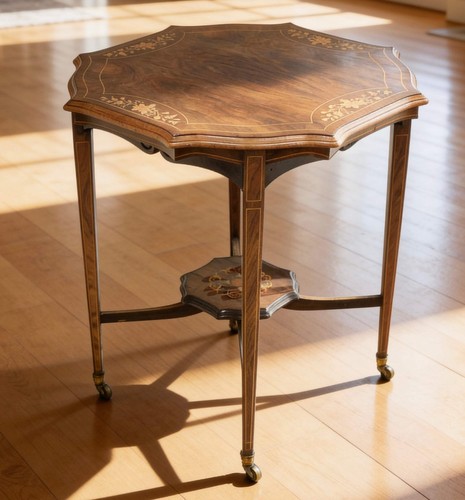 Edwardian inlaid rosewood