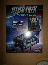 Star Trek Starfleet Pro Model Pinball Machine Flyer