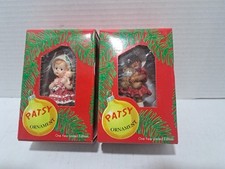 2- Effanbee Doll Ornament Patsy & Box 1996 & 1997