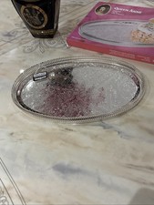 Queen Anne silver plated oval