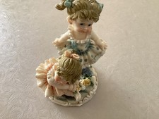 Shudehill Giftware Girls Ballerina & Doll Resin Ornament
