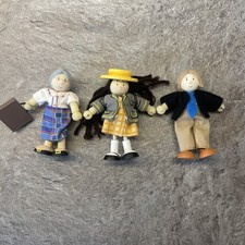 Le Toy Van Budkins School Wooden Dolls. School Girl, Head Master, Teacher