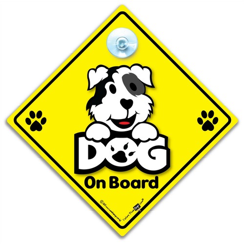 Dog board sign baby - on, on