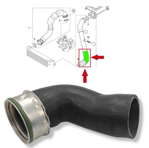 Intercooler pipe turbo hose - turbo,