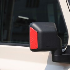 Red Aluminum Rearview Mirror