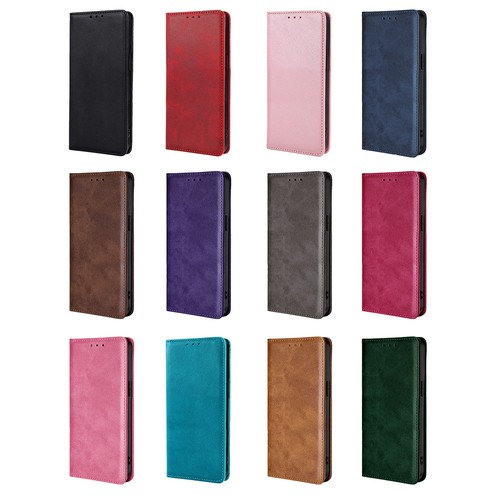 Magnetic leather wallet - wallet, phone