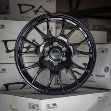 18" VW TRANSPORTER T7 2025/26 DARE SC MOTORSPORT GLOSS BLACK 8J 6X120 ALLOYS X4