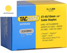 Ct-45/10Mm Cable Tacker Staples 5,000 (5 X 1,000 Packs)