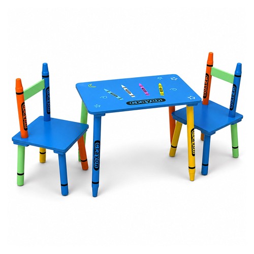 New childrens wooden - wooden, crayon