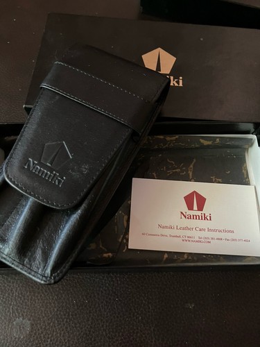 Namiki leather pen - pen, holder