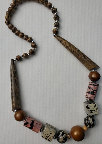 Pink and brown wooden - and,