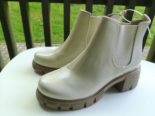 Cream chunky lug sole - cream,