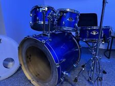 Pearl Export Blue - With SBR CRASH CYMBAL. With NEW kick Pedal And hi hat Stand 