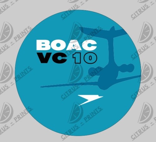 Boac vc10 outline aircraft - boac,