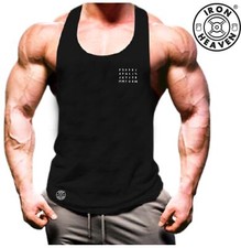 Vikings Runes Vest Small Gym Clothing Bodybuilding Training Workout MMA Tank Top